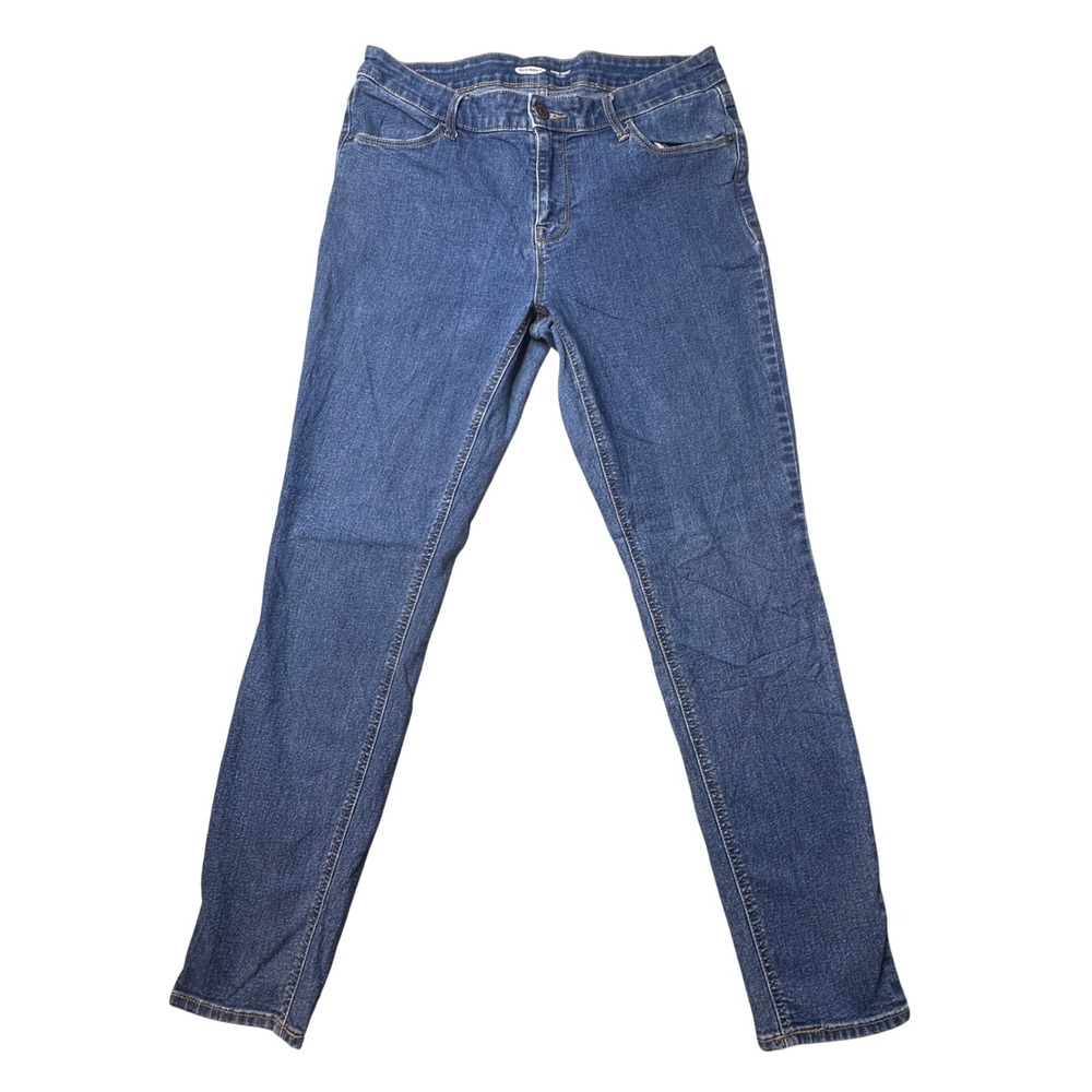 Old Navy Jeans Womens 12 Blue Super Skinny Mid-Rise Stretch Denim Pants